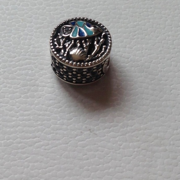 pandora Ocean Life Mixed Enamel Blue SeaFish charm - Picture 3 of 4